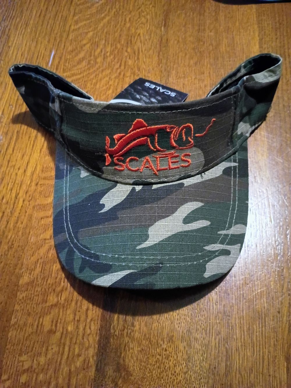 Scales Camo Visor with Red Logo - Men's Hat